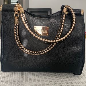 BEBE BLACK SHOPPER BAG